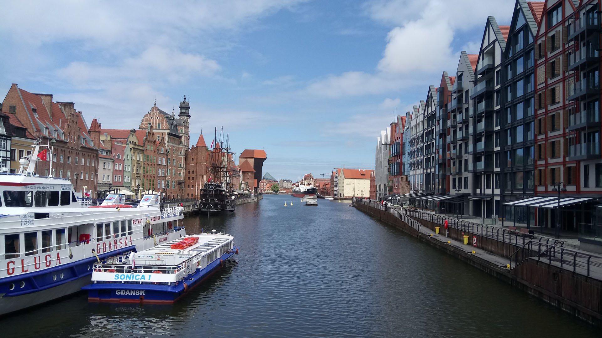 Rzeka Motława w Gdańsku